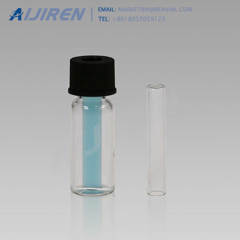 Certified 250ul autosampler vial inserts 11mm HPLC crimp vials Perkin Elmer
